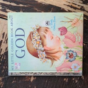 VINTAGE A Little Golden Book - My Little Golden Book About God 1975